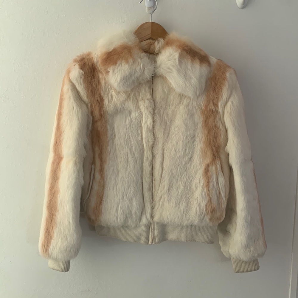 Real rabbit fur jacket